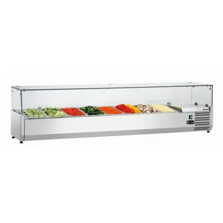 Bon Marché Pr&eacute;sentoir r&eacute;frig&eacute;r&eacute; GL3 pour professionnels - 8 x GN 1/3 - 110178 - Bartscher