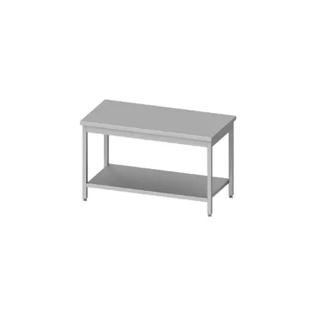 Exclusif table centrale avec étagère basse 600x700x850 mm, à monter