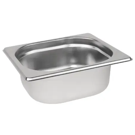 Bac Gastronorme inox GN 1/6 65mm - Capacit&eacute; optimale - R&eacute;f. K985 - Vogue Réduction
