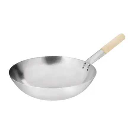 Wok conique en acier doux - 356mm - Réf. K299 - Vogue Super Prix