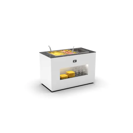 Module Buffet Chauffant Bain-Marie Diaphane BUB150 - SAYL Soldes