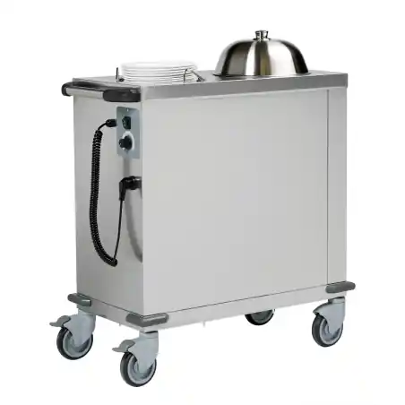 Solde Chariot niveau constant chauffant pour assiettes rondes &oslash; 200 &agrave; 260mm - Sofinor