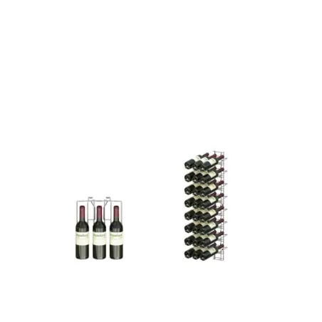 Haute Qualité Casier &agrave; Vin de Pr&eacute;sentation VisioPlus 8 Niveaux - 24 Bouteilles - VSR-2230-845 - Linum