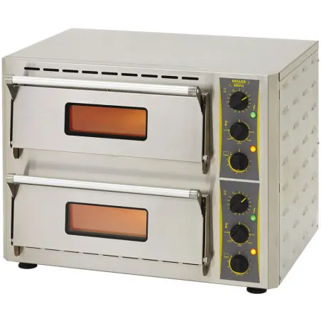 Four électrique à pizza compact 2 étages 67x58x50 cm Meilleure Vente