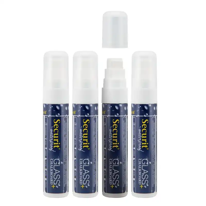 Prix Cassé LOT DE 4 FEUTRES-CRAIES WATERPROOF BLANC