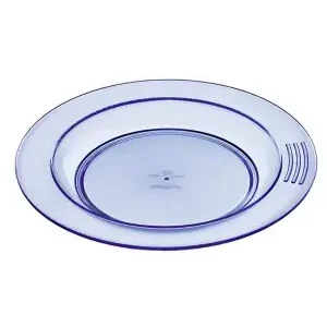 Assiette 1/2 creuse diamétre 23 couleur bleue Vente Flash