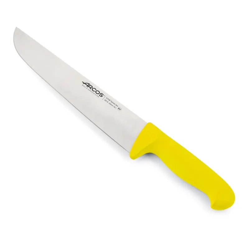 COUTEAU DE BOUCHER 25cm-JAUNE Artisanat