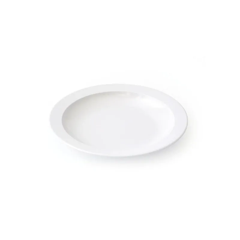 Jusqu’à Épuisement Des Stocks 10 ASSIETTES CREUSES 20.5 CM MELAMINE BLANCHE