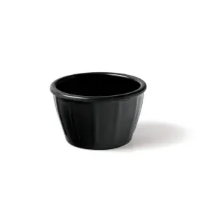 SAUCIER ROND MELAMINE NOIR Garantie Incluse