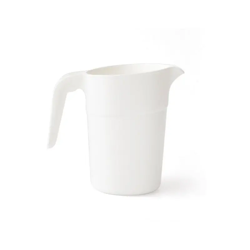 PICHET 1 L POLYPROPYLENE BLANC OPAQUE  SANS COUVERCLE Garantie Incluse