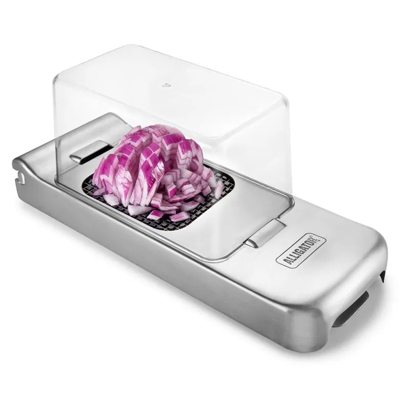 Paiement Sécurisé COUPE LEGUMES ALLIGATOR INOX  MULTICOUPES AVEC BAC RECUPERATEUR