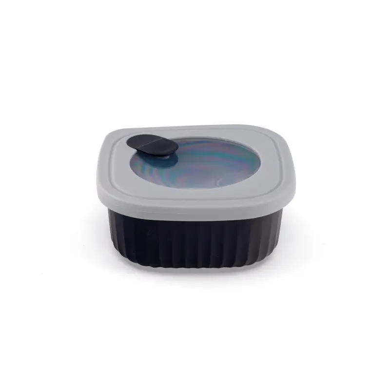 Commande En Gros BOITE CARREE NOIR 85CL POLYPROPYLENE AVEC COUVERCLE
