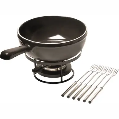 Prix Réduit Service à fondue Emile Henry Fusain (24 cm)