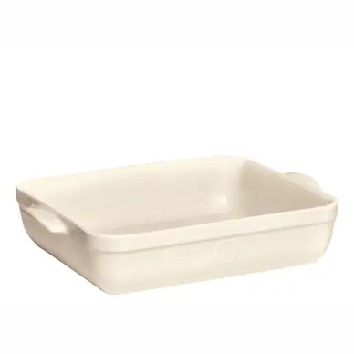 Plat Emile Henry Argile 350 x 255 x 70 mm (3 pièces) Fait Main