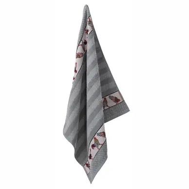 Torchon Elias Chicken Grey (Set de 2) Livraison Express