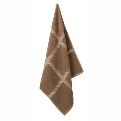 Essuie-main Elias Square Brown (Set de 2) Produit De Marque