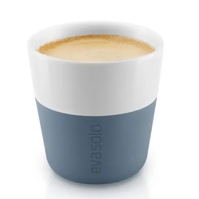 Haute Qualité Tasse à espresso Eva Solo Espresso Tumbler Steel Blue 80 ml (2 pièces)