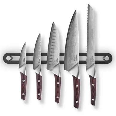Usine Directe Système de suspension magnétique Eva Solo Nordic Kitchen Knife Magnet Black 40 cm