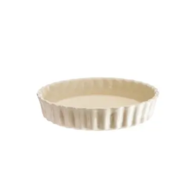 Moule à tarte Emile Henry Argile Naturelle Ø240 mm (3 pièces) Must-Have