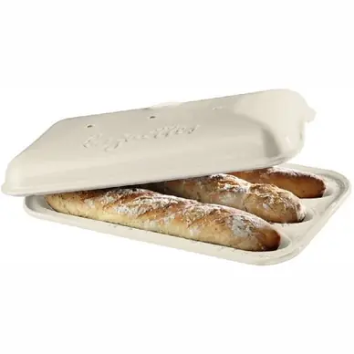 Retour Gratuit Moule à Baguettes Emile Henry Lin 390x240 mm