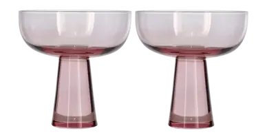 Commander Vite Flûtes à Champagne Bitz Statue Light Pink 275 ml (Lots de 2)