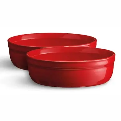 Produit De Marque Plat et Saladier Crème Brûlée Emile Henry Grand Cru (Lot de 2)