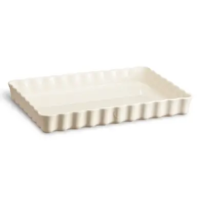Livraison Gratuite Moule à Tarte Emile Henry Diep Argile 34 x 24 cm