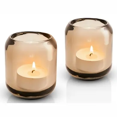 Eva Solo Light Acorn Porte Bougie Ambre (Set de 2) Top Qualité