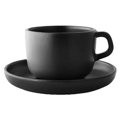 Authentique Eva Solo Nordic Kitchen Tasse avec Soucoupe Noir 20 CL