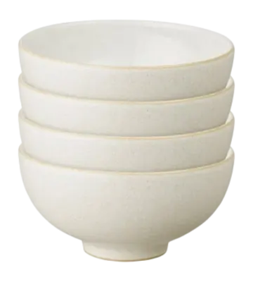 Bols à Riz Denby Impression Cream 480 ml (Lot de 4) Garantie Incluse