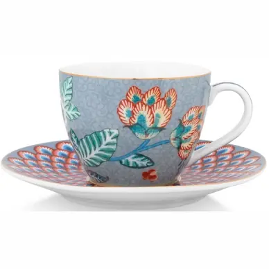 Offre Exclusive Tasse à Expresso Pip Studio Flower Festival Light Blue 120 ml