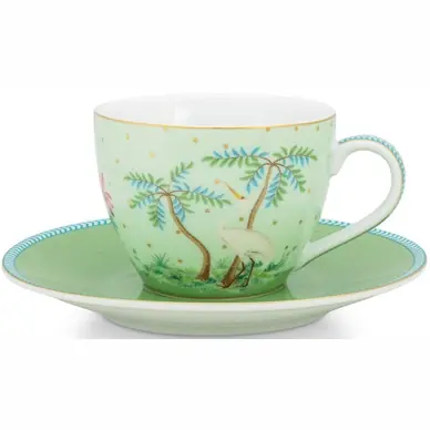 Commande En Gros Tasse à Expresso Pip Studio Jolie Gold Dots Green 120 ml