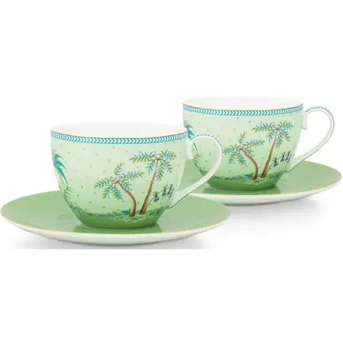 Tasse à Café Pip Studio Jolie Gold Dots Green 280 ml (2 pièces) Promotion
