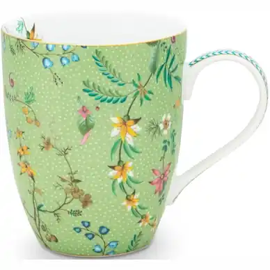 Tasse Pip Studio Jolie Flowers Green 350 ml (lot de 6) Pas Cher