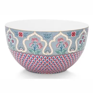 Bon Plan Bol Pip Studio Flower Festival Scallop Deco Light Blue 18 cm (Lot de 2)