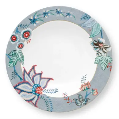 Assiette Profonde Pip Studio Flower Festival Light Blue 21,5 cm (Lot de 6) Pas Cher