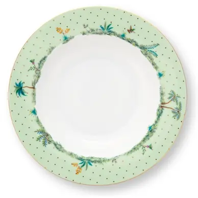 Assiette Plate Pip Studio Jolie Gold Dots Green 21,5 cm (Lot de 6) Achat Immédiat