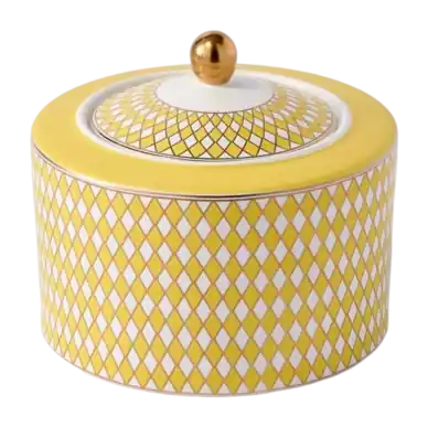 Quantité Limitée Bocal de Conservation POLSPOTTEN Jar Chess Low Yellow