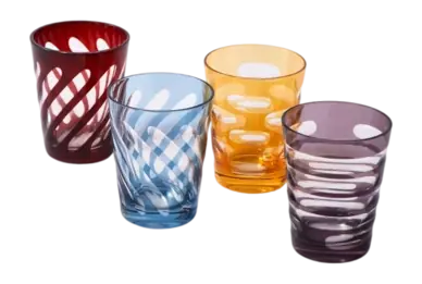 Ensemble de Verres POLSPOTTEN Tumbler Tubular (Lot de 4) En Vogue