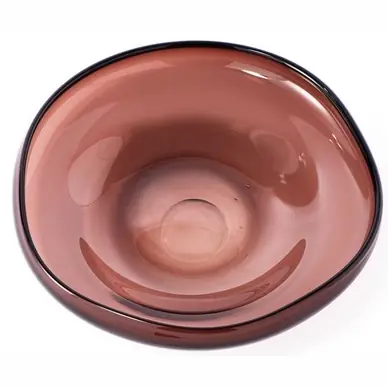 Plat et Saladier POLSPOTTEN Plate Clear Brown Eye S Meilleure Qualité