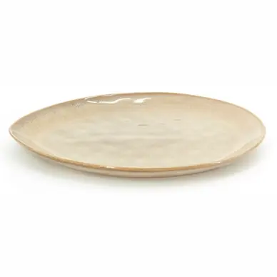 Assiette Plate By-Boo Daze Marron Clair Ovale Soldes
