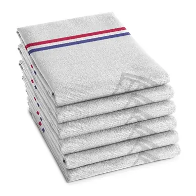 Prix Bas Torchon DDDDD Dutch Mill Grey 60 x 65 cm (6-Pieces)