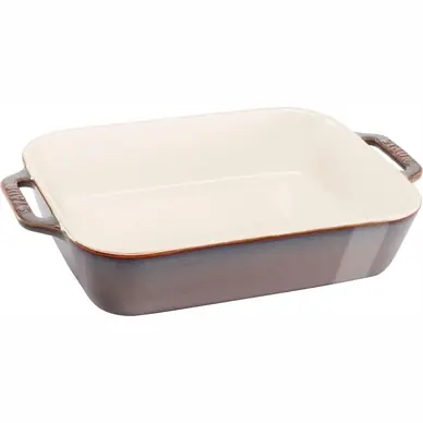 Plat à Gratin Staub Ceramic Ancient Grey 27 x 20 cm Livraison Gratuite