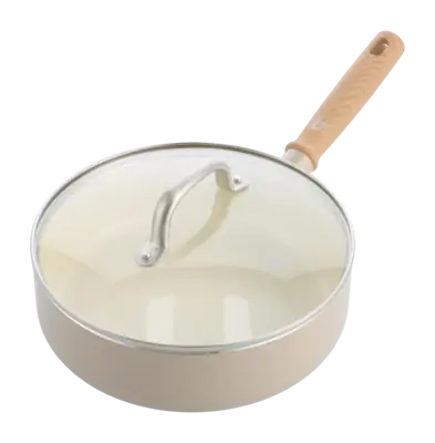 Poêle à Frire GreenChef Nordics Avec Revêtement Antiadhésif Céramique avec Couvercle 24 cm Meilleure Vente