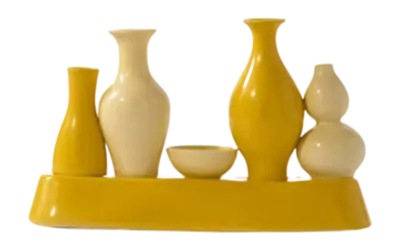 Retour Gratuit Vase POLSPOTTEN Shanghai Yellow