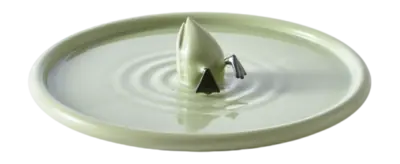 Assiette POLSPOTTEN Plate Diving Duck Green Grey Ø40 Offre Du Jour