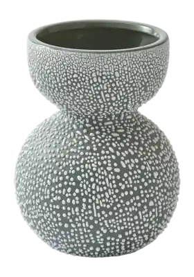 Super Prix Vase POLSPOTTEN Boolb Dots Dark Green S