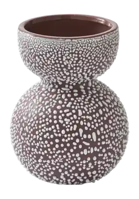 Vase POLSPOTTEN Boolb Dots Dark Purple S Meilleure Qualité
