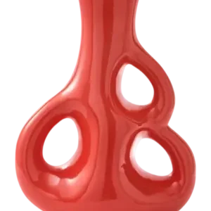 Paiement Sécurisé Vase POLSPOTTEN Three Ears Coral Red M