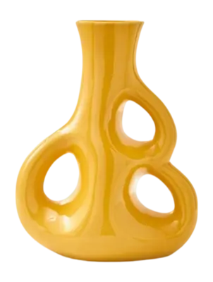 Prix Choc Vase POLSPOTTEN Three Ears Yellow M